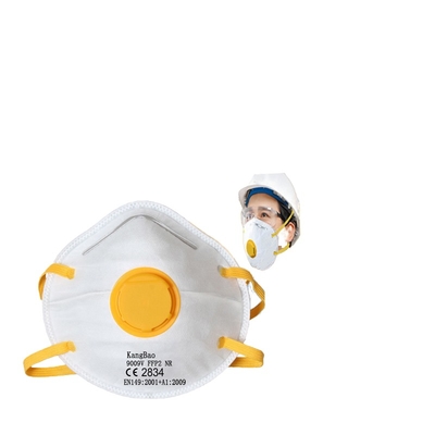 FFP2 Yellow Lid Dust Mask 20-Pack Fast Delivery Half Face Nose Mask with Industrial PM2.5 Protection Free Logo OEM