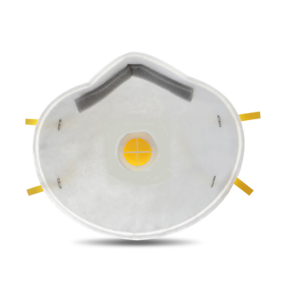 FFP2 Yellow Lid Dust Mask 20-Pack Fast Delivery Half Face Nose Mask with Industrial PM2.5 Protection Free Logo OEM