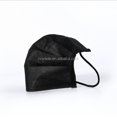 MOQ 1box/50pcs 3 Ply Fashion Mask PPE Non Woven Class II EN14683 Type IIR Adult Black Disposable Face Mask
