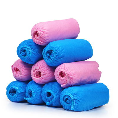 Eco-Friendly Disposable Blue Plastic Shoe Cover Degradable PP Material 100/pc