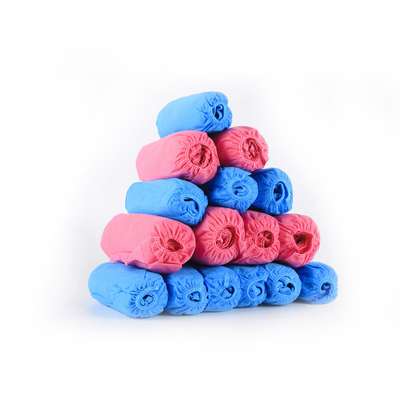 Eco-Friendly Disposable Blue Plastic Shoe Cover Degradable PP Material 100/pc