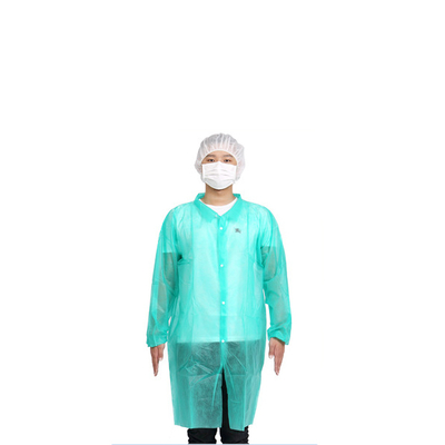 Visitor Coat Nonwoven Labcoats Wholesale Doctor Waterproof Disposable Labcoats for Food Manufacturing