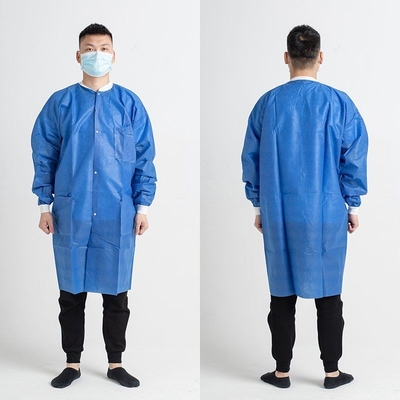 Visitor Coat Polypropylene Nonwoven Disposable Lab Coats