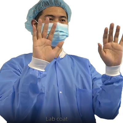 Non Woven Lab Coats Wholesale Laboratory Gowns Doctor Waterproof Disposable Lab Coats
