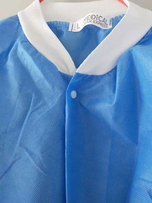 Lab Coat Nonwoven PP SMS  Doctor Labcoats Nursing Scrubs Nurse Uniform Customized Lab Coat