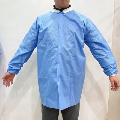 Doctor Coat Disposable SMS Work Suits Non Woven  Visitor Gown Lab Coat