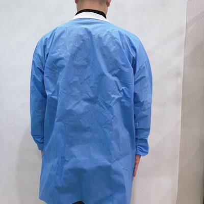 Doctor Coat Disposable SMS Work Suits Non Woven  Visitor Gown Lab Coat