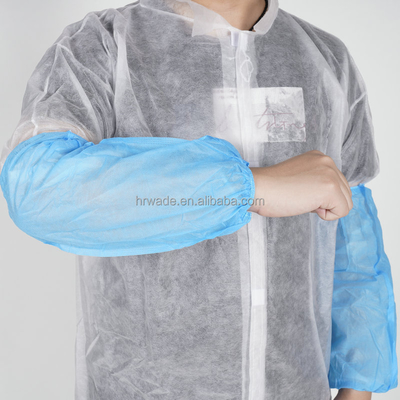 Wholesale Disposable Multifunction Protection Non-woven Arm Sleeve Cover Blue PP Oversleeve