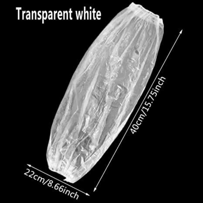 Disposable PE Arm Protective Water Proof Sleeve Cover Transparent Blue Plastic Oversleeve