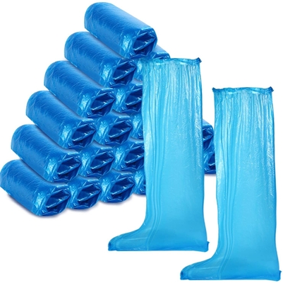Anti-Slip Waterproof Disposable Long Sleeve Overshoes Safety Rain Boots Cover for Men Women for Rainy Day Outdoor Activities