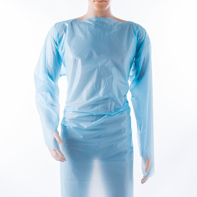 Disposable  Hospitals Overhead/open Back CPE Isolation Gown Individual Pack OEM