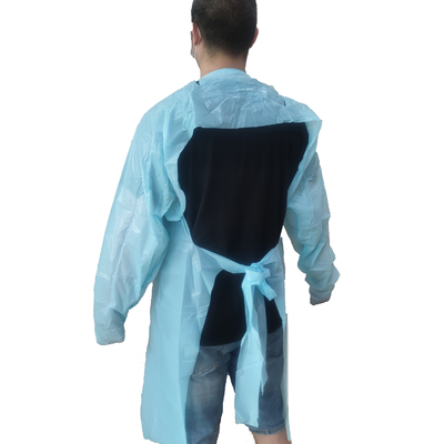 Disposable  Hospitals Overhead/open Back CPE Isolation Gown Individual Pack OEM