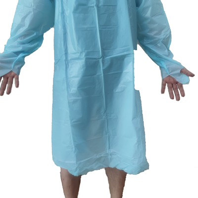 Medical Individual Package Disposable Isolation Gown CPE Gown with Thumb Holes 10pcs/pack